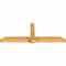 Ekena Millwork Eugene Rough Sawn Timber Gable Bracket, Western Red Cedar, 96"W x 36"H x 6"D x 6"F, 9/12 Pitch GBW096X36X0606EUG00RWR - alternate 4